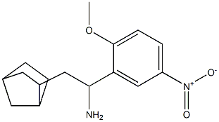 2-{bicyclo[2.2.1]heptan-2-yl}-1-(2-methoxy-5-nitrophenyl)ethan-1-amine,,结构式