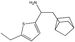 2-{bicyclo[2.2.1]heptan-2-yl}-1-(5-ethylthiophen-2-yl)ethan-1-amine,,结构式