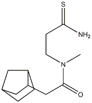 2-{bicyclo[2.2.1]heptan-2-yl}-N-(2-carbamothioylethyl)-N-methylacetamide Structure