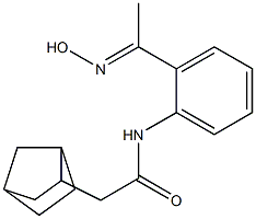 2-{bicyclo[2.2.1]heptan-2-yl}-N-{2-[1-(hydroxyimino)ethyl]phenyl}acetamide,,结构式