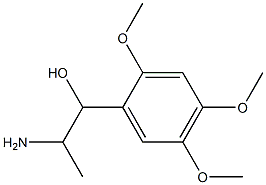 2-amino-1-(2,4,5-trimethoxyphenyl)propan-1-ol 结构式