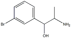 2-amino-1-(3-bromophenyl)propan-1-ol 结构式