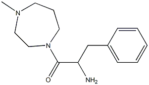 2-amino-1-(4-methyl-1,4-diazepan-1-yl)-3-phenylpropan-1-one,,结构式