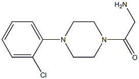 2-amino-1-[4-(2-chlorophenyl)piperazin-1-yl]ethan-1-one 结构式