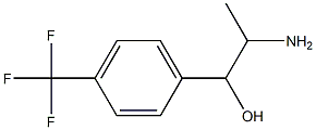 2-amino-1-[4-(trifluoromethyl)phenyl]propan-1-ol 化学構造式