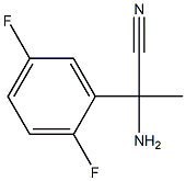 2-amino-2-(2,5-difluorophenyl)propanenitrile Struktur