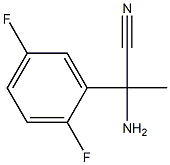 2-amino-2-(2,5-difluorophenyl)propanenitrile Structure