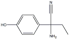 2-amino-2-(4-hydroxyphenyl)butanenitrile