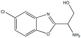 2-amino-2-(5-chloro-1,3-benzoxazol-2-yl)ethan-1-ol 结构式