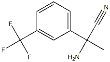 2-amino-2-[3-(trifluoromethyl)phenyl]propanenitrile Structure