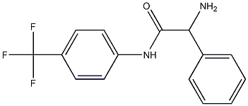 2-amino-2-phenyl-N-[4-(trifluoromethyl)phenyl]acetamide 化学構造式