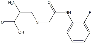 2-amino-3-({2-[(2-fluorophenyl)amino]-2-oxoethyl}thio)propanoic acid Structure