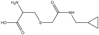 2-amino-3-({2-[(cyclopropylmethyl)amino]-2-oxoethyl}thio)propanoic acid 化学構造式