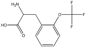 2-amino-3-[2-(trifluoromethoxy)phenyl]propanoic acid 结构式