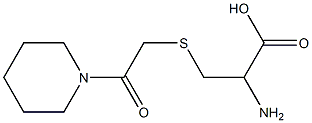 2-amino-3-{[2-oxo-2-(piperidin-1-yl)ethyl]sulfanyl}propanoic acid 结构式