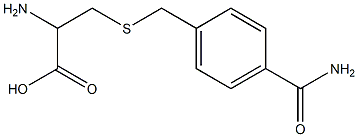 2-amino-3-{[4-(aminocarbonyl)benzyl]thio}propanoic acid 结构式