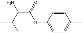 2-amino-3-methyl-N-(4-methylphenyl)butanamide,,结构式