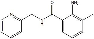 2-amino-3-methyl-N-(pyridin-2-ylmethyl)benzamide Structure