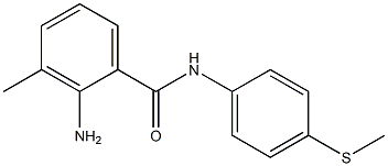 2-amino-3-methyl-N-[4-(methylsulfanyl)phenyl]benzamide