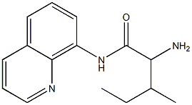 2-amino-3-methyl-N-quinolin-8-ylpentanamide 化学構造式