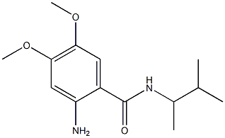 2-amino-4,5-dimethoxy-N-(3-methylbutan-2-yl)benzamide,,结构式