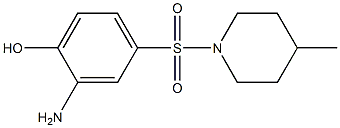 2-amino-4-[(4-methylpiperidine-1-)sulfonyl]phenol