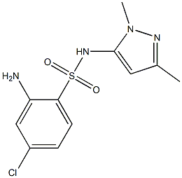 2-amino-4-chloro-N-(1,3-dimethyl-1H-pyrazol-5-yl)benzene-1-sulfonamide