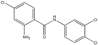 2-amino-4-chloro-N-(3,4-dichlorophenyl)benzamide Structure