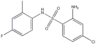  2-amino-4-chloro-N-(4-fluoro-2-methylphenyl)benzene-1-sulfonamide