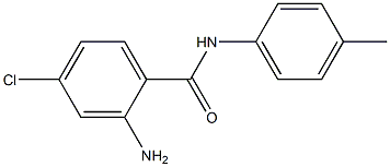 2-amino-4-chloro-N-(4-methylphenyl)benzamide 结构式