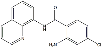 2-amino-4-chloro-N-(quinolin-8-yl)benzamide,,结构式