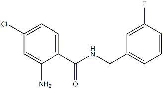 2-amino-4-chloro-N-[(3-fluorophenyl)methyl]benzamide Structure
