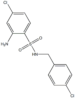 2-amino-4-chloro-N-[(4-chlorophenyl)methyl]benzene-1-sulfonamide