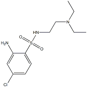 2-amino-4-chloro-N-[2-(diethylamino)ethyl]benzene-1-sulfonamide,,结构式