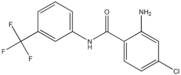 2-amino-4-chloro-N-[3-(trifluoromethyl)phenyl]benzamide,,结构式