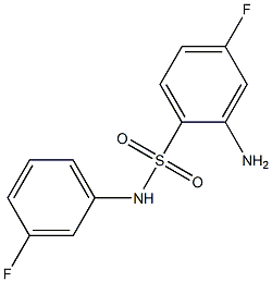  2-amino-4-fluoro-N-(3-fluorophenyl)benzene-1-sulfonamide