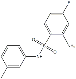 2-amino-4-fluoro-N-(3-methylphenyl)benzene-1-sulfonamide Structure