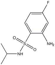2-amino-4-fluoro-N-(propan-2-yl)benzene-1-sulfonamide 结构式