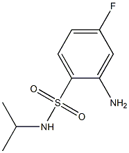  2-amino-4-fluoro-N-(propan-2-yl)benzene-1-sulfonamide