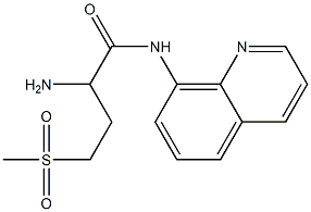 2-amino-4-methanesulfonyl-N-(quinolin-8-yl)butanamide Struktur