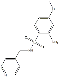 2-amino-4-methoxy-N-(pyridin-4-ylmethyl)benzene-1-sulfonamide,,结构式