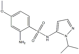 2-amino-4-methoxy-N-[1-(propan-2-yl)-1H-pyrazol-5-yl]benzene-1-sulfonamide