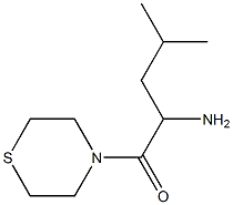 2-amino-4-methyl-1-(thiomorpholin-4-yl)pentan-1-one Structure