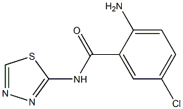  2-amino-5-chloro-N-(1,3,4-thiadiazol-2-yl)benzamide