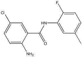 2-amino-5-chloro-N-(2-fluoro-5-methylphenyl)benzamide Struktur