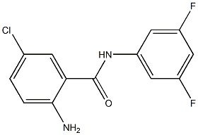 2-amino-5-chloro-N-(3,5-difluorophenyl)benzamide Structure