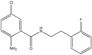 2-amino-5-chloro-N-[2-(2-fluorophenyl)ethyl]benzamide,,结构式