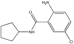 2-amino-5-chloro-N-cyclopentylbenzamide Structure