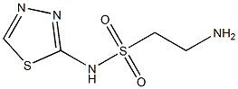 2-amino-N-(1,3,4-thiadiazol-2-yl)ethane-1-sulfonamide Struktur