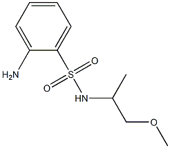 2-amino-N-(1-methoxypropan-2-yl)benzene-1-sulfonamide Structure